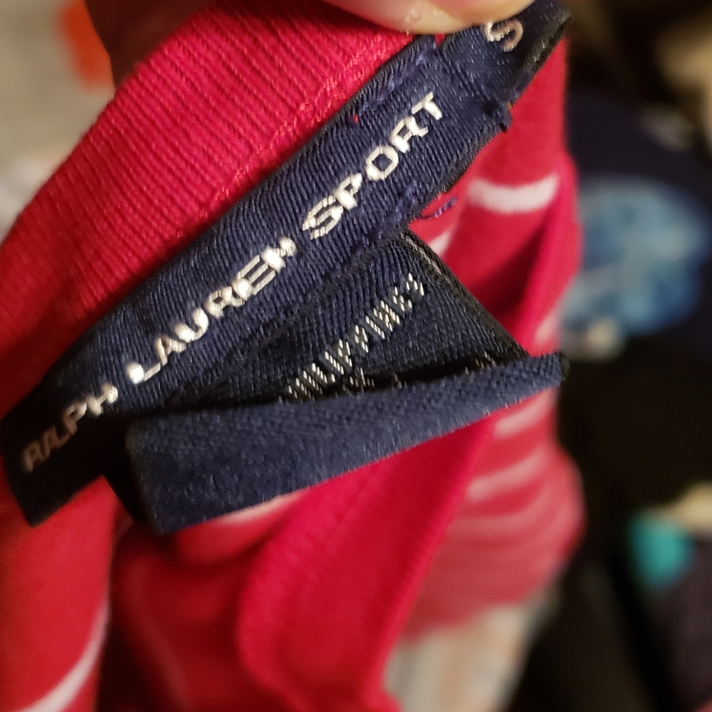 Red RL striped shirt